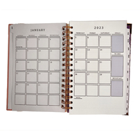Carnets de notes personnalisés pour femmes Black Girl Boss, A5, B5, A4, avec 12 intercalaires, Agendas 2027 2028