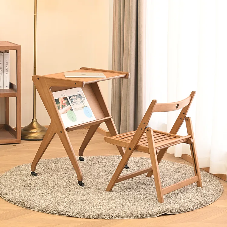 モダンでクリエイティブな無垢材の家具ティーテーブルシンプルなレジャーデュアルユース木製の小さなコーヒーサイドテーブル