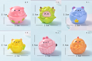 Figurines en résine d'animaux fruités fantaisistes et créatifs, série Tiny Forest, miniatures pour Pâques, micro-paysage et décoration <span class=keywords><strong>de</strong></span> tableau <span class=keywords><strong>de</strong></span> bord - Product Image 2