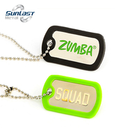 Collares con etiquetas de perro personalizadas Etiquetas de perro de acero inoxidable Espacios en blanco Código QR Etiqueta de perro con cadenas y silenciadores