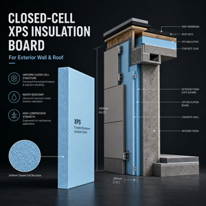 Panel de Aislamiento de Poliestireno Extruido <span class=keywords><strong>XPS</strong></span> Industrial Directo de Fábrica para Paredes Exteriores, Panel de Espuma de Celda Cerrada con Garantía de por Vida - Product Image 2
