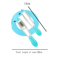 Corde à sauter professionnelle numérique en PVC portable pour l'exercice physique avec longueur réglable et compteur