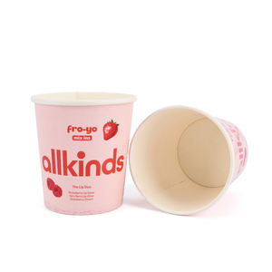 Vaso de Papel Biodegradable de 5 oz para Helado, de Pared Simple, Ecológico, con Diseño de Tapa - Product Image 2