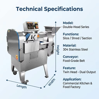 Automatische Cassave Snij- en Blokjesmachine Automatische Aardappel Snijmachine Machine voor het snijden van wortelgroenten