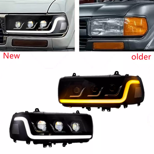 Đèn pha chiếu sáng kép Full LED DRL cho Toyota Land Cruiser LC80 FJ80 1990-1997 Đèn pha ngoài đường - Product Image 5
