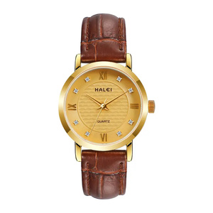 Envío Directo HALEI Nuevo Reloj de Cuarzo Original para Mujer, Reloj Romano Resistente al Agua 3BAR, Esfera con Diamantes, Movimiento Japonés, Venta al por Mayor - Product Image 1