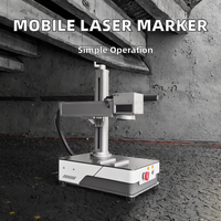Graveur laser à fibre automatique Raycus, machine de marquage mobile en acier et en métal CNC, prend en charge les formats AI, PLT, BMP, DWG
