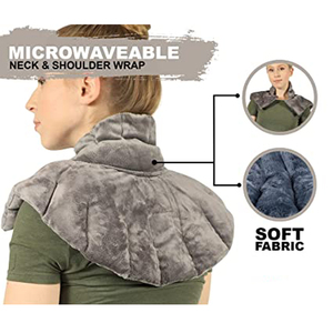 गर्म बिक्री कस्टम भारित गर्मी पैक सूक्ष्म पुनः प्रयोज्य गर्दन हीटिंग पैड - Product Image 3