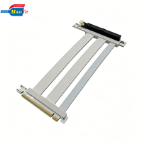 Câble Riser Vertical PCIe 5.0 X16 pour GPU, 10/20/30/50cm, 180 Degrés, pour Mini PC ITX SFF, Gestion des Câbles Optimisée, Modèle RGB