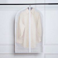Housse de rangement transparente et respirante en plastique avec fermeture éclair pour vêtements, costumes, robes et tenues de danse