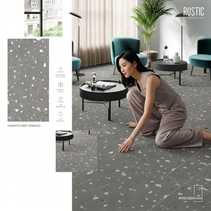 Cotton Gris Ceramic Porcelain Tiles 600x1200mm Grey Marble Floor <b>Wall</b> Tiles for Madagascar Projects - Product Image 6