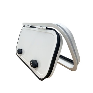 En stock – Porte de bagage de <span class=keywords><strong>caravane</strong></span>/camping-car blanche à coins arrondis 820*650mm avec serrures à tension pour camping-car, fourgon aménagé et véhicule spécial - Product Image 2