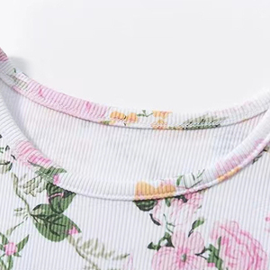 Vendita calda di <span class=keywords><strong>bambine</strong></span> abiti a maniche corte Boutique fantasia per bambini stampa fiore Tulle abito da festa - Product Image 4