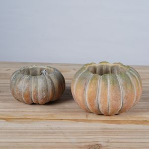 Lianda fatta a mano in cemento a forma <span class=keywords><strong>di</strong></span> zucca vaso <span class=keywords><strong>di</strong></span> fiori bellissimo motivo vegetale per uso domestico - Product Image 5