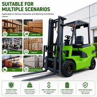 Chariot élévateur contrepoids électrique 3 tonnes avec batterie au lithium, diagnostics intelligents, certifié CE pour les opérations d'entrepôt – Approvisionnement direct usine