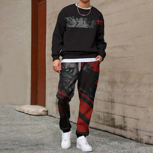 Conjuntos <span class=keywords><strong>de</strong></span> camisa <span class=keywords><strong>de</strong></span> <span class=keywords><strong>hombre</strong></span> <span class=keywords><strong>de</strong></span> <span class=keywords><strong>moda</strong></span> cómodos universales para <span class=keywords><strong>Amazon</strong></span> y AliExpress <span class=keywords><strong>ropa</strong></span> casual transfronteriza con diseño geométrico - Product Image 1