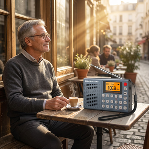 Radio Retro Fortune de Banda Completa, Radio Portátil de Bolsillo con Bluetooth, <span class=keywords><strong>FM</strong></span>, AM, SW, Reproductor MP3, Grabadora Digital, Compatible con Tarjeta TF, Temporizador de Apagado - Product Image 3