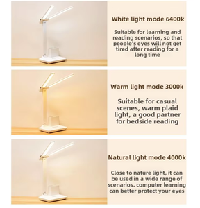 Factory Direct USB Touch Control <strong>Battery</strong> Rechargeable <strong>Small</strong> LED Desk Lamp Night <strong>Light</strong> Reading Lamp White Shade Dimmable - Product Image 5