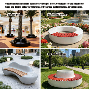 Banc d'arbre en PRV J008 <span class=keywords><strong>de</strong></span> fabrication directe, siège d'arbre intégré personnalisé, léger et résistant aux intempéries, mobilier <span class=keywords><strong>de</strong></span> place publique pour aéroport - Product Image 4