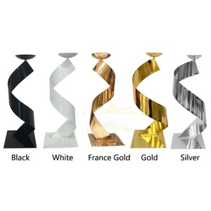 Romantic Gold Metal Flower Vase Stands Modern <b>Iron</b> Home and Wedding Party Supplies Shining New Model for Birthday Events - Product Image 3
