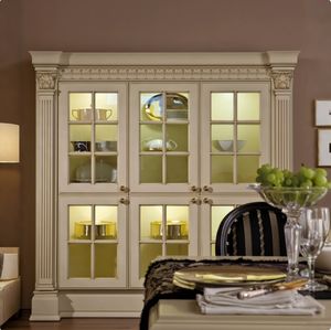 ตู้ครัว ผู้ผลิตตู้ครัวและตู้เสื้อผ้าแบบคลาสสิก ตู้ครัวโมดูลาร์หรูหราสไตล์ยุโรปจาก Foshan ออกแบบ 3 มิติ - Product Image 2