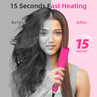 Top Selling New Arrival MCH Titanium Wide Plate Infrared Hair Straightener 2 in 1 Fast Curling Hair Straightening Flat Irons