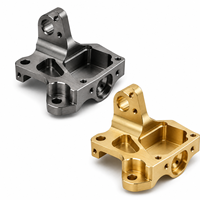 Support de montage usiné sur mesure en aluminium et acier inoxydable, composant de fraisage et de perçage de précision