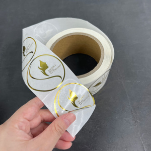 Gold Foil Stamping PVC <b>Stickers</b> - Paper Roll Waterproof Adhesive <b>Sticker</b> <b>Sheet</b> Die Cut Adhesive logo Custom <b>Sticker</b> - Product Image 4