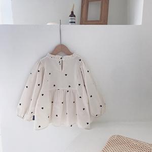 Blusa de Otoño para Bebés Niñas, Camisa con Mangas Abullonadas para Niñas Pequeñas - Product Image 6