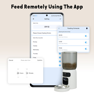 Comedero Automático Inteligente para <span class=keywords><strong>Mascotas</strong></span> con Wi-Fi, Dispensador <span class=keywords><strong>de</strong></span> Comida con Láser, Control por Aplicación, Grabadora <span class=keywords><strong>de</strong></span> Voz, Batería Enchufable, Doble Alimentación, para Interiores - Product Image 4