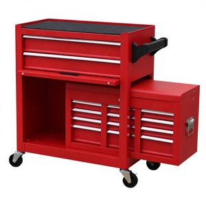 Chariot à outils robuste en fer à 5 tiroirs avec glissières à roulement à billes, personnalisable OEM, pour atelier de réparation automobile - Product Image 4