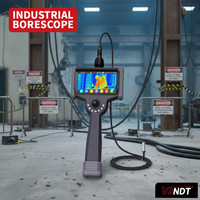 Endoscope industriel à imagerie thermique, rotation à 360°, étanche IP67, caméra boroscope avec écran tactile FHD 6 pouces, zoom 5X, pré-nettoyage