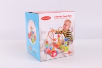 Vente chaude OEM Découverte Fonctionnelle En Bois Éducation Précoce Puzzle Jouet Multicolore Belle Mini Activité Cube Jeu