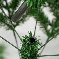 Sapin de Noël artificiel vert de haute qualité 1,5 m 1,8 m pour la décoration intérieure des fêtes du Nouvel An avec support métallique
