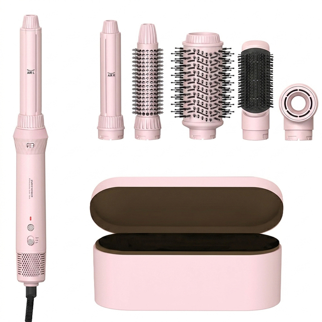 8 in 1 Hot Air Brush Salon Styler with BLDC Motor 1001-1500W Blow Dry & Volumize Hair Ionic Conditioning & Curling