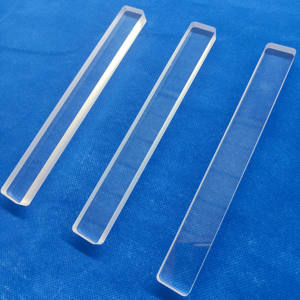 מותאם אישית טמפרטורה גבוהה טוהר קוורץ מוט מוט אופטי שקוף שקוף זכוכית קוורץ בלוק זכוכית קוורץ ברור בלוק זכוכית קוורץ - Product Image 5