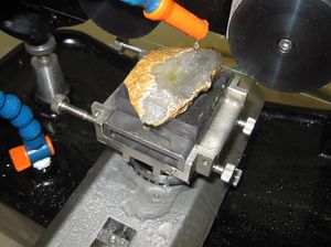 Micrómetro digital y <span class=keywords><strong>sierra</strong></span> de alambre de diamante <span class=keywords><strong>sin</strong></span> <span class=keywords><strong>fin</strong></span> de etapa de muestra ajustable de dos ángulos - Product Image 5