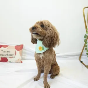 Pañuelos para perros pequeños, accesorios para fotos de gatos masculinos, Baberos para cachorros, bufandas de cabeza triangular de algodón lavables, Bandana para perros al por mayor