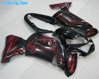 Kit de carénage Red Flame pour Kawasaki Ninja ER-6F 2006 2007 2008 650R Carrosserie ER6F 06 07 08 ABS Pièces de moto de rechange