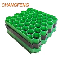 Grille de gazon écologique en plastique perméable résistante aux UV en HDPE pour pavés en béton, allées et parkings