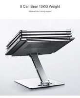 Support d'ordinateur portable pliable ergonomique en alliage d'aluminium SMONAMA P49, réglable, pour le bureau et la maison