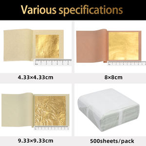 Hojas de oro puro de 24K para decoración de alimentos, lámina dorada auténtica para muebles, marco de imagen, hoja dorada - Product Image 2