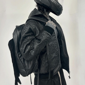 Áo khoác <span class=keywords><strong>bomber</strong></span> varsity da nam, kiểu letterman, <span class=keywords><strong>size</strong></span> lớn, có thêu logo tùy chỉnh - Product Image 2