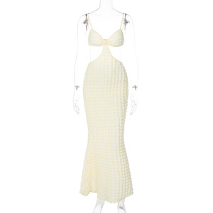 Robe d'été midi élégante sans bretelles Robes de soirée d'<span class=keywords><strong>invité</strong></span> de <span class=keywords><strong>mariage</strong></span> blanc sexy Vêtements pour femmes de mode pour événement formel - Product Image 6