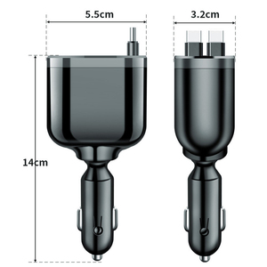 Nhanh Chóng Sạc Nhỏ Gọn Hiệu Quả 5 Trong 1 Có Thể Thu Vào Xoay Xe Sạc Với Pd QC 3.0 Siêu Nhanh Chóng Sạc <span class=keywords><strong>USB</strong></span> <span class=keywords><strong>Adapter</strong></span> - Product Image 4