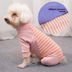 Chong Ta ST23 Cute Style <strong>Duvet</strong> Fabric <strong>Dog</strong> Four-Legged Belly Wrap Prevent Coldness All Seasons Pet - Product Image 2