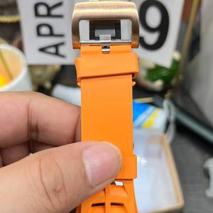 Reloj Automático Deportivo y Formal para Hombre, Modelo Top 5205, Ligero, de Aleación de Titanio, con Correa de Goma Naranja, Estilo Mars - Product Image 6