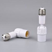 Support de lampe LED universel extensible, réglable à 360 degrés, rallonge de lampe ventilateur, douille de lampe en ABS, 220V 3A, vente en gros usine