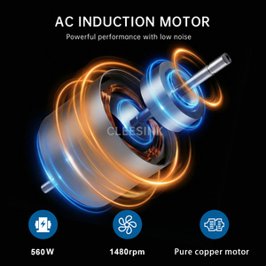 Trituradora de residuos de basura eléctrica de acero inoxidable para cocina doméstica OEM, alimentación continua con Control de interruptor de aire - Product Image 2