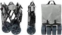 Детская алюминиевая очень легкая Большая складная коляска, универсальная коляска для хранения песка, вездехода